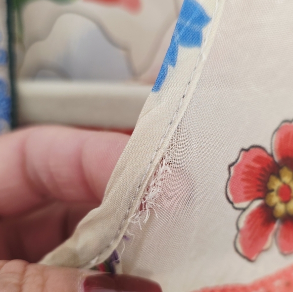 Johnny Was Embroidered Sakuro Bohemian Cap Short Sleeves Women's Size M - Picture 5 of 8